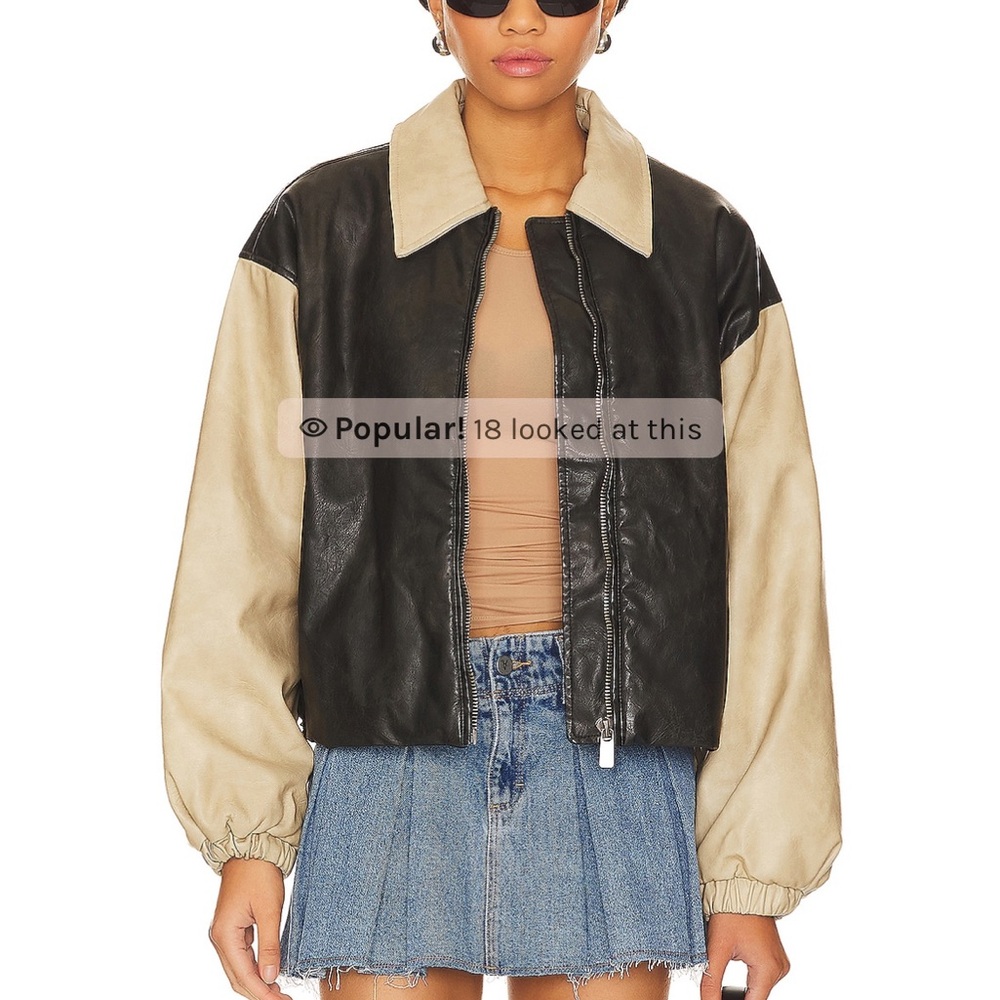 Lioness nirvana bomber in camel size small worn once